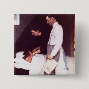 Badge Carré 5 Cm Liberté de la peur