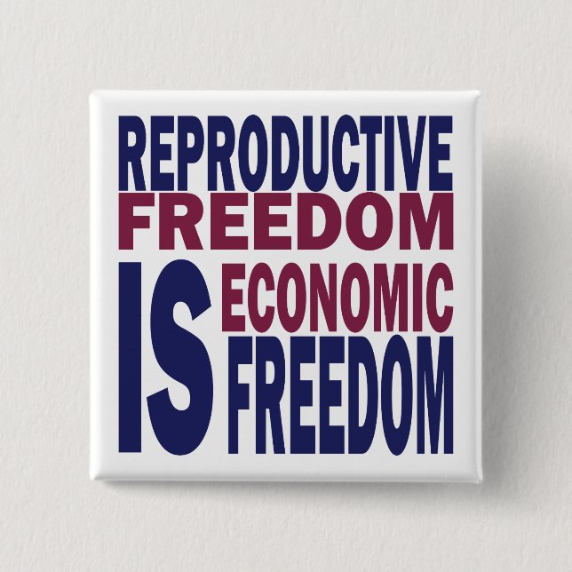 Badge Carré 5 Cm Liberté de reproduction (Devant)