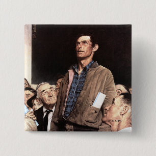 Badge Carré 5 Cm Liberté D'Expression