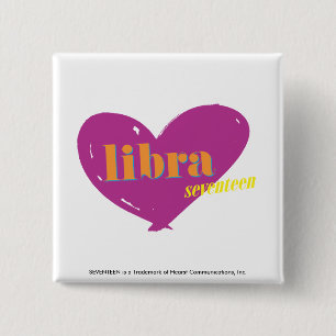 Badge Carré 5 Cm Libra 2