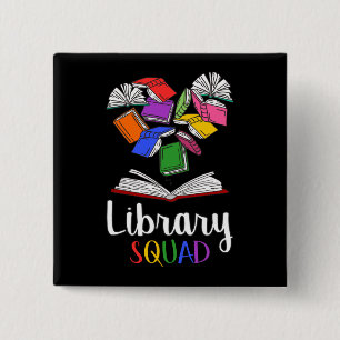 Badge Carré 5 Cm Library Squad I