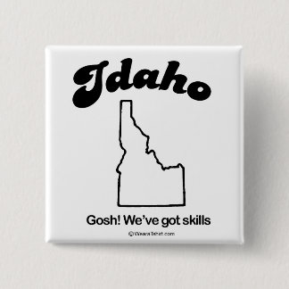 Badge Carré 5 Cm L'IDAHO - T-shirts et vitesse "de DEVISE d'ÉTAT de