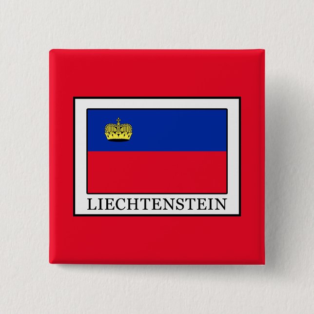 Badge Carré 5 Cm Liechtenstein (Devant)