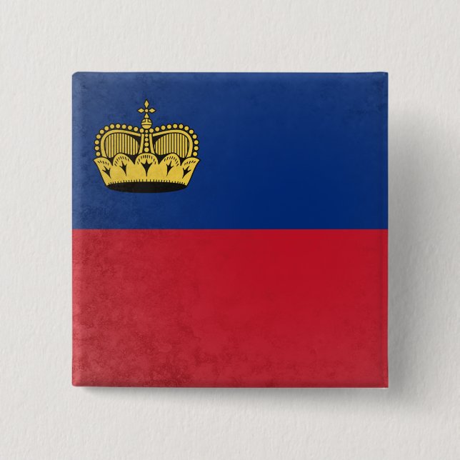 Badge Carré 5 Cm Liechtenstein (Devant)