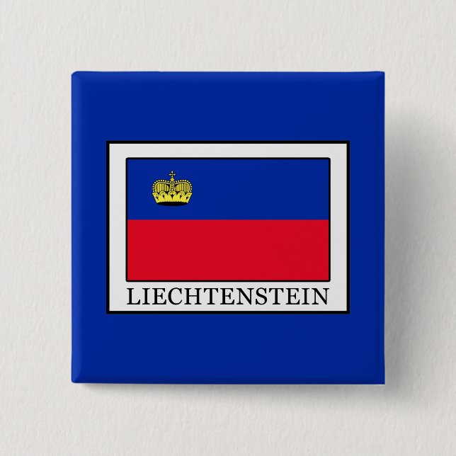 Badge Carré 5 Cm Liechtenstein (Devant)