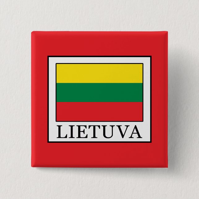 Badge Carré 5 Cm Lietuva (Devant)