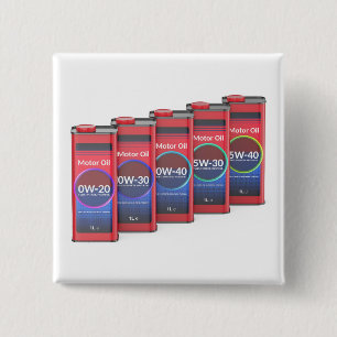 Badge Carré 5 Cm Ligne avec différentes huiles de moteur automobile