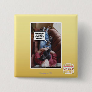 Badge Carré 5 Cm Ligne d'attente pour des câlins