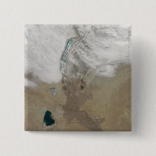 Badge Carré 5 Cm Lignes distinctives des nuages