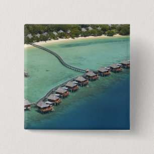 Badge Carré 5 Cm Likuliku Lagoon Resort, île de Malolo, Fidji
