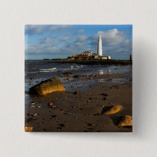 Badge Carré 5 Cm L'île Whitley, Angleterre de St Mary