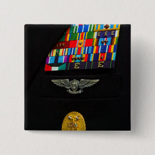 Badge Carré 5 Cm L'insigne du chef du commandement