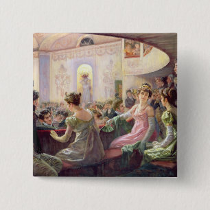 Badge Carré 5 Cm L'intervalle au théâtre