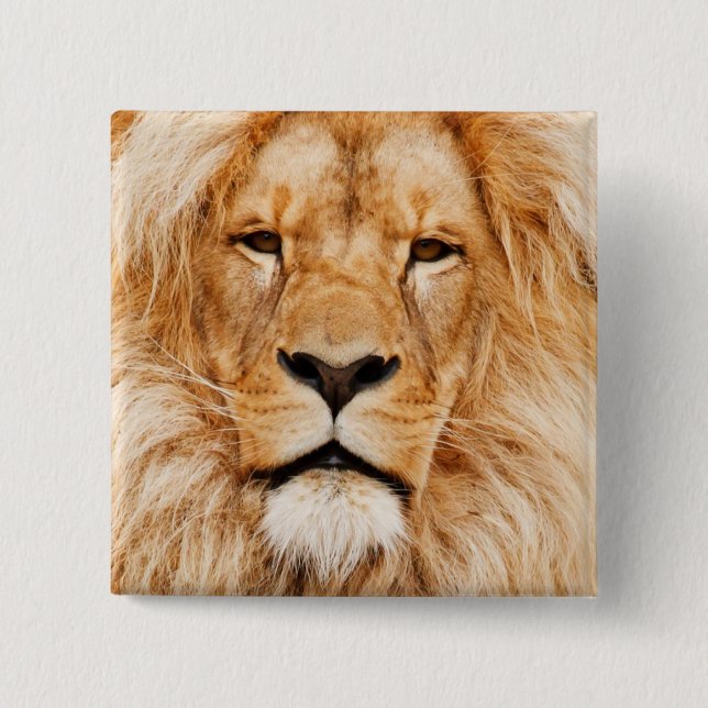 Badge Carré 5 Cm Lion (Devant)