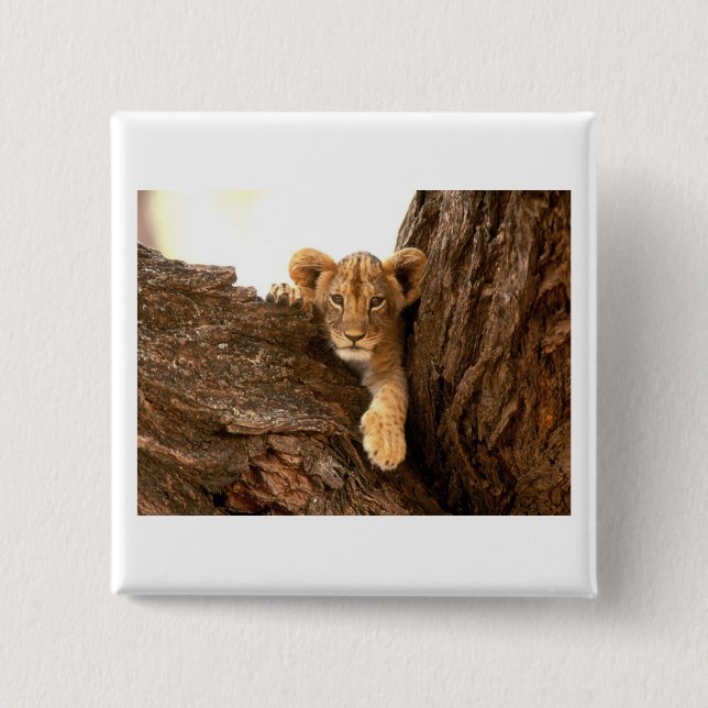 Badge Carré 5 Cm Lion CUB (Devant)