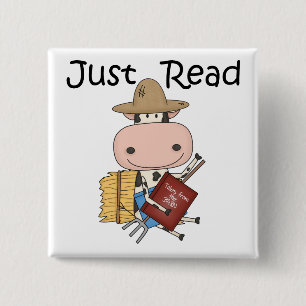 Badge Carré 5 Cm Lire juste