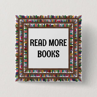 Badge Carré 5 Cm Lire plus de livres