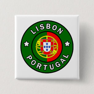 Badge Carré 5 Cm Lisbonne Portugal