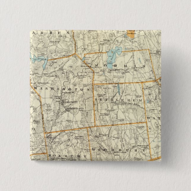 Badge Carré 5 Cm Litchfield (Devant)
