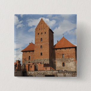 Badge Carré 5 Cm Lituanie, Trakai, Trakai Historical National 3