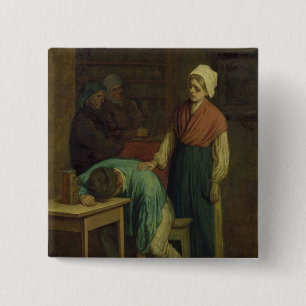 Badge Carré 5 Cm L'ivrogne