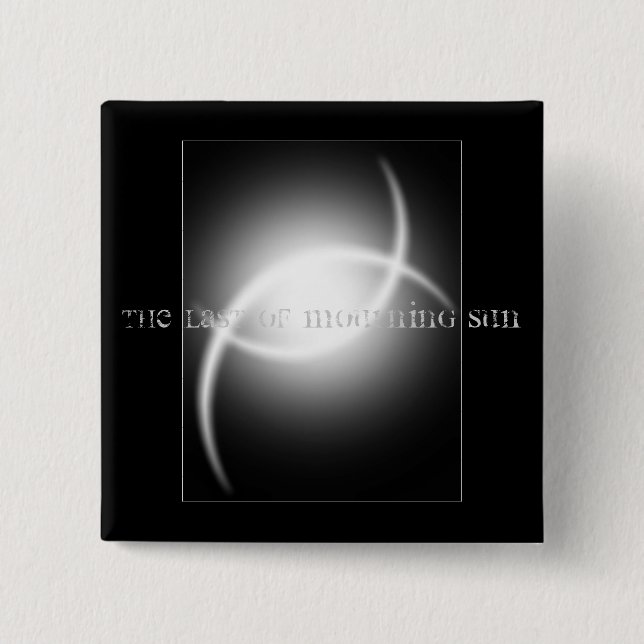 Badge Carré 5 Cm logo/bouton (Devant)