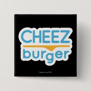 Badge Carré 5 Cm Logo de Cheezburger (couleur)