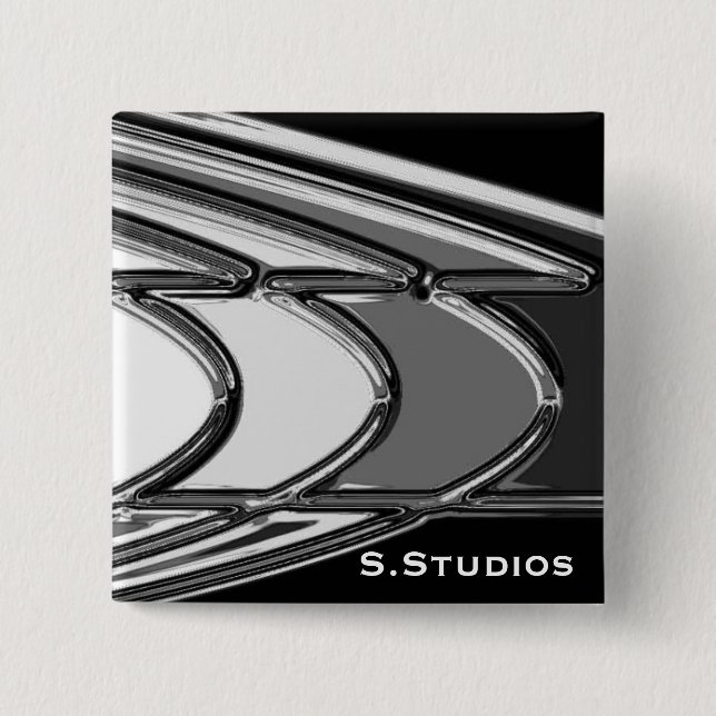 Badge Carré 5 Cm Logo de S.Studios (Devant)
