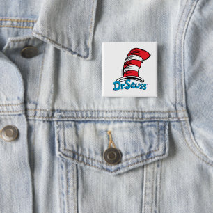 Badge Carré 5 Cm Logo du Casquette Dr. Seuss