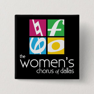 Badge Carré 5 Cm Logo du Chœur Féminin de Dallas