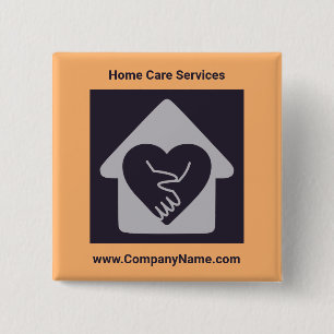 Badge Carré 5 Cm Logo personnalisé et texte personnalisé promotionn