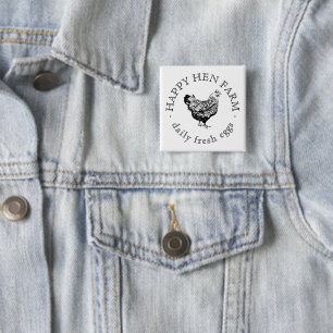 Badge Carré 5 Cm Logo promotionnel d'entreprise personnalisé