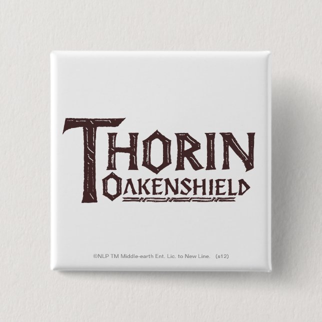 Badge Carré 5 Cm Logo THORIN OAKENSHIELD™ Brown (Devant)