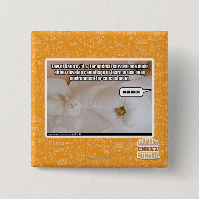 Badge Carré 5 Cm Loi de la nature #45 (Devant)