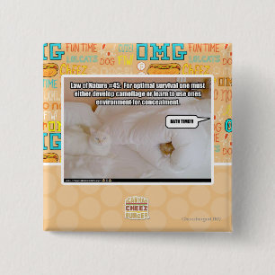 Badge Carré 5 Cm Loi de la nature #45