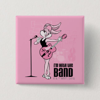 Badge Carré 5 Cm Lola Bunny Je suis avec le groupe