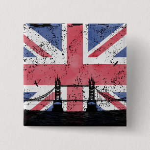 Badge Carré 5 Cm Londres