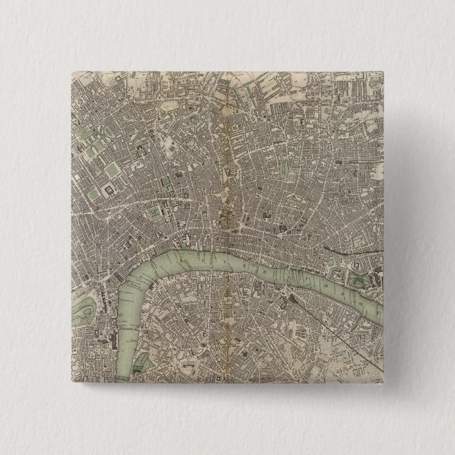 Badge Carré 5 Cm Londres 1843 (Devant)