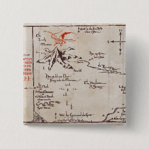 Badge Carré 5 Cm Lonely Mountain