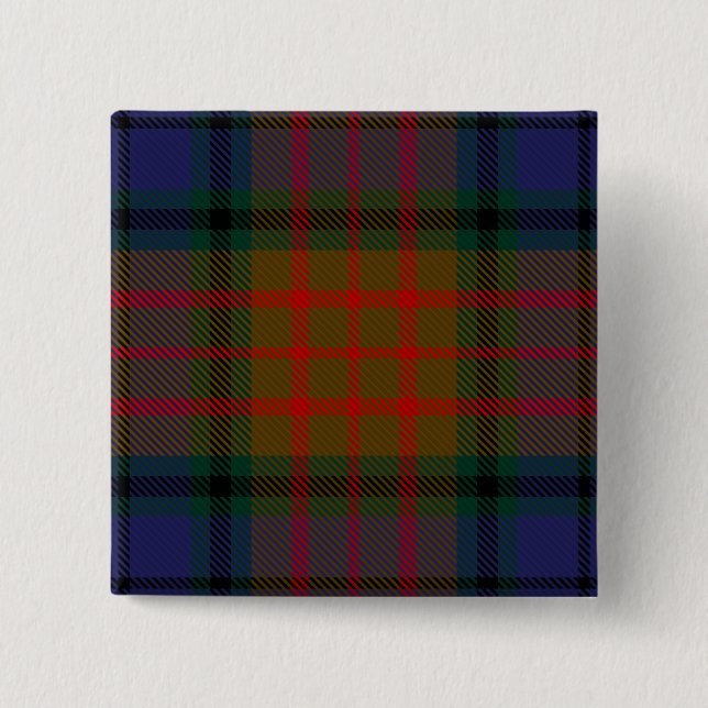 Badge Carré 5 Cm Longford County Irish Tartan (Devant)