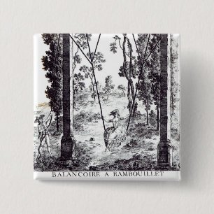 Badge Carré 5 Cm L'oscillation de jardin à Rambouillet, de 'DES de