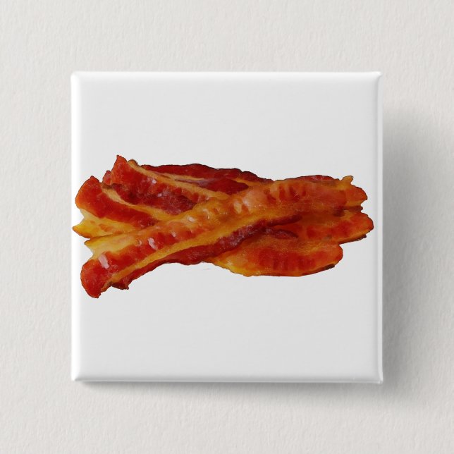 Badge Carré 5 Cm Lots de bacon (Devant)