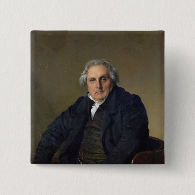 Badge Carré 5 Cm Louis-Francois Bertin 1832 (Devant)