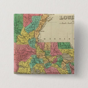 Badge Carré 5 Cm Louisiane
