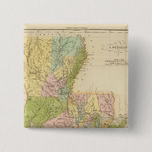 Badge Carré 5 Cm Louisiane