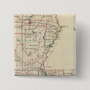 Badge Carré 5 Cm Louisiane 2