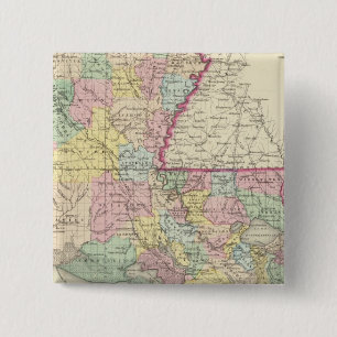 Badge Carré 5 Cm Louisiane 8