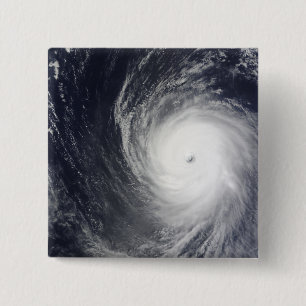 Badge Carré 5 Cm L'ouragan superbe Melor plane au-dessus de l'Oce