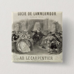 Badge Carré 5 Cm Lucia de Lammermoor'l'opéra