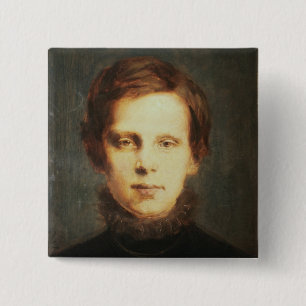 Badge Carré 5 Cm Ludwig van Beethoven, compositeur allemand